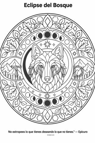 Forest Eclipse Mandala