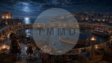 The Moonlit Harbor of Carthage