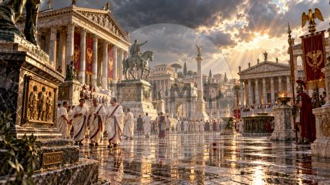 Roman Forum After Rain
