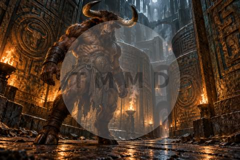 Minotaur in the Bronze Labyrinth