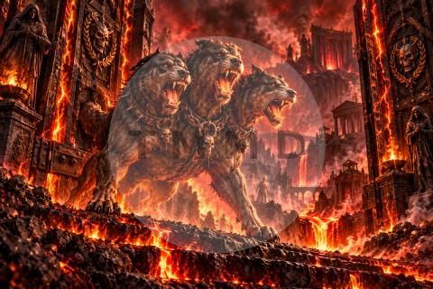 Cerbero ante las puertas negras / Cerberus Before the Black Gates