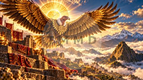 Cóndor dorado del sol antiguo / Golden Condor of the Ancient Sun