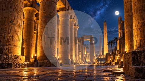Karnak Beneath Nile Stars
