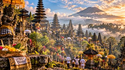 Pura Besakih Above the Mist