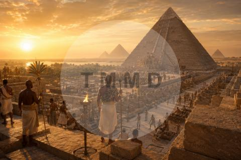 Dawn at Giza