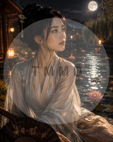 Reina celestial japonesa del loto