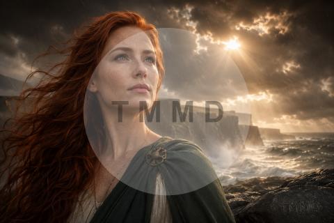 Muse divina irlandesa de la tormenta