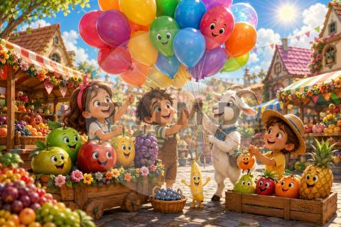 El mercado de los globos mágicos