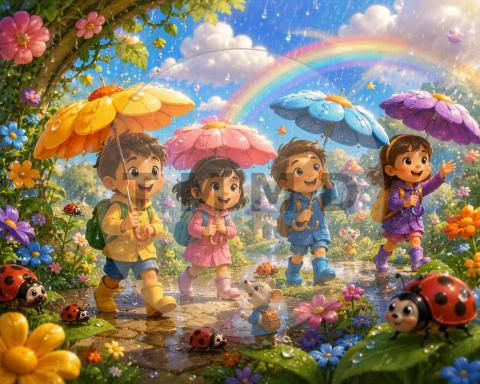 The Garden of Flower Umbrellas