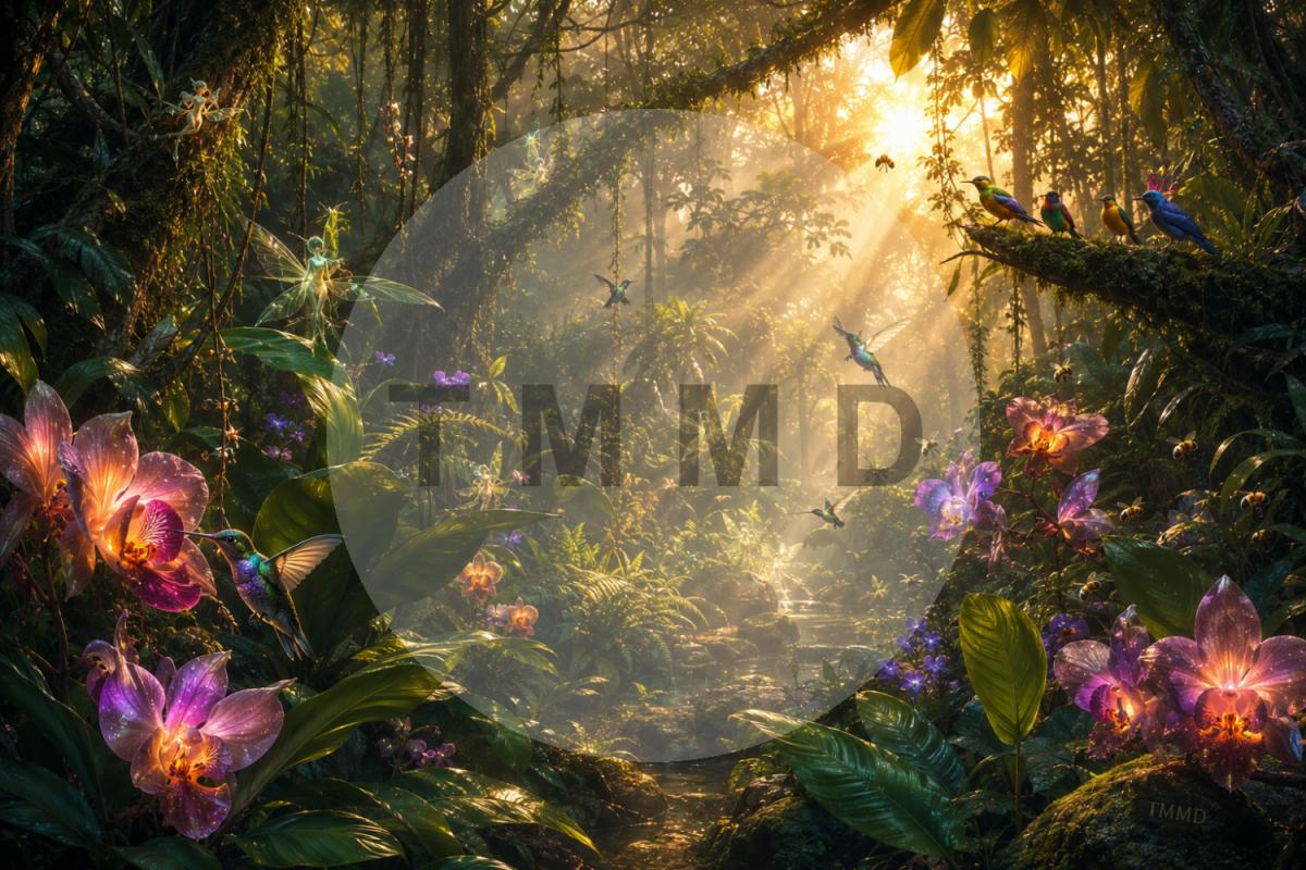 Green Sanctuary of Hummingbirds