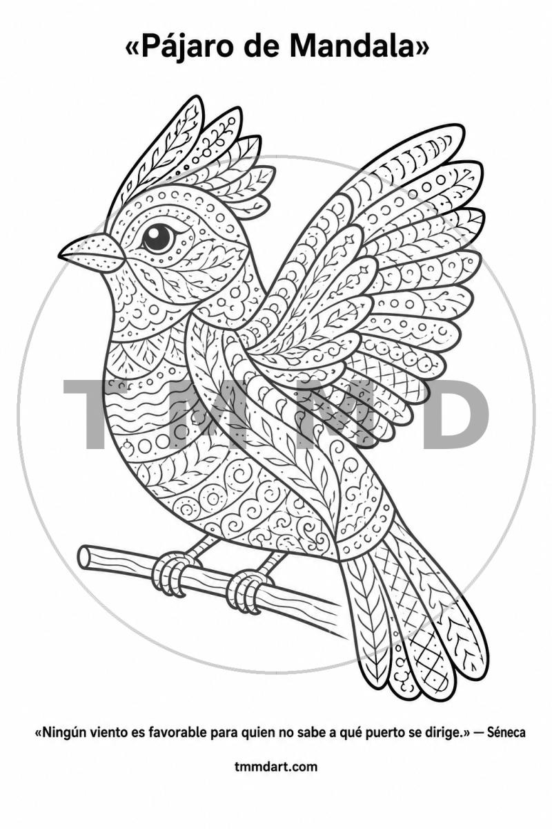 Pájaro de Mandala