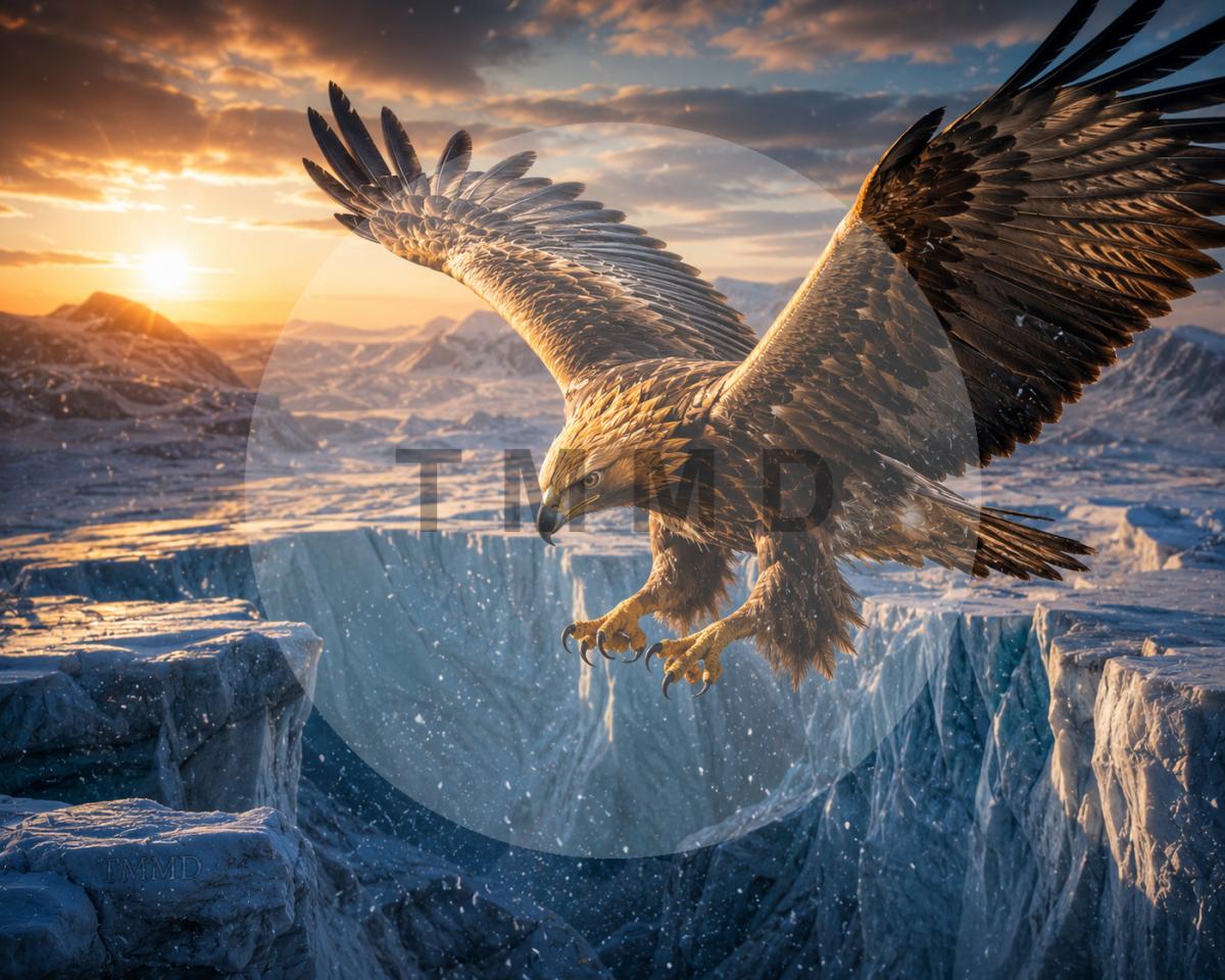 Águila Imperial sobre Glaciares Azules