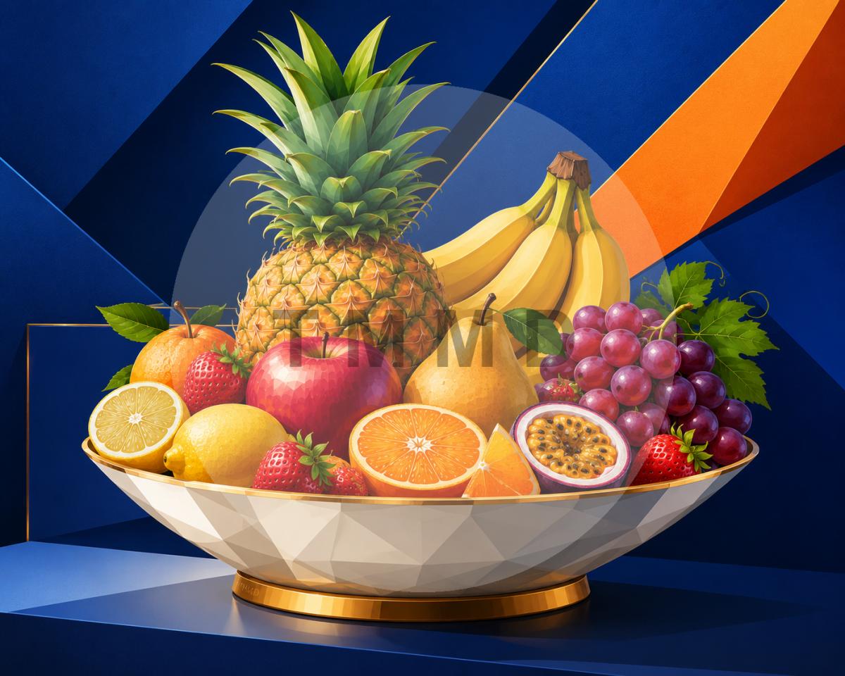 Blue Tropical Still Life