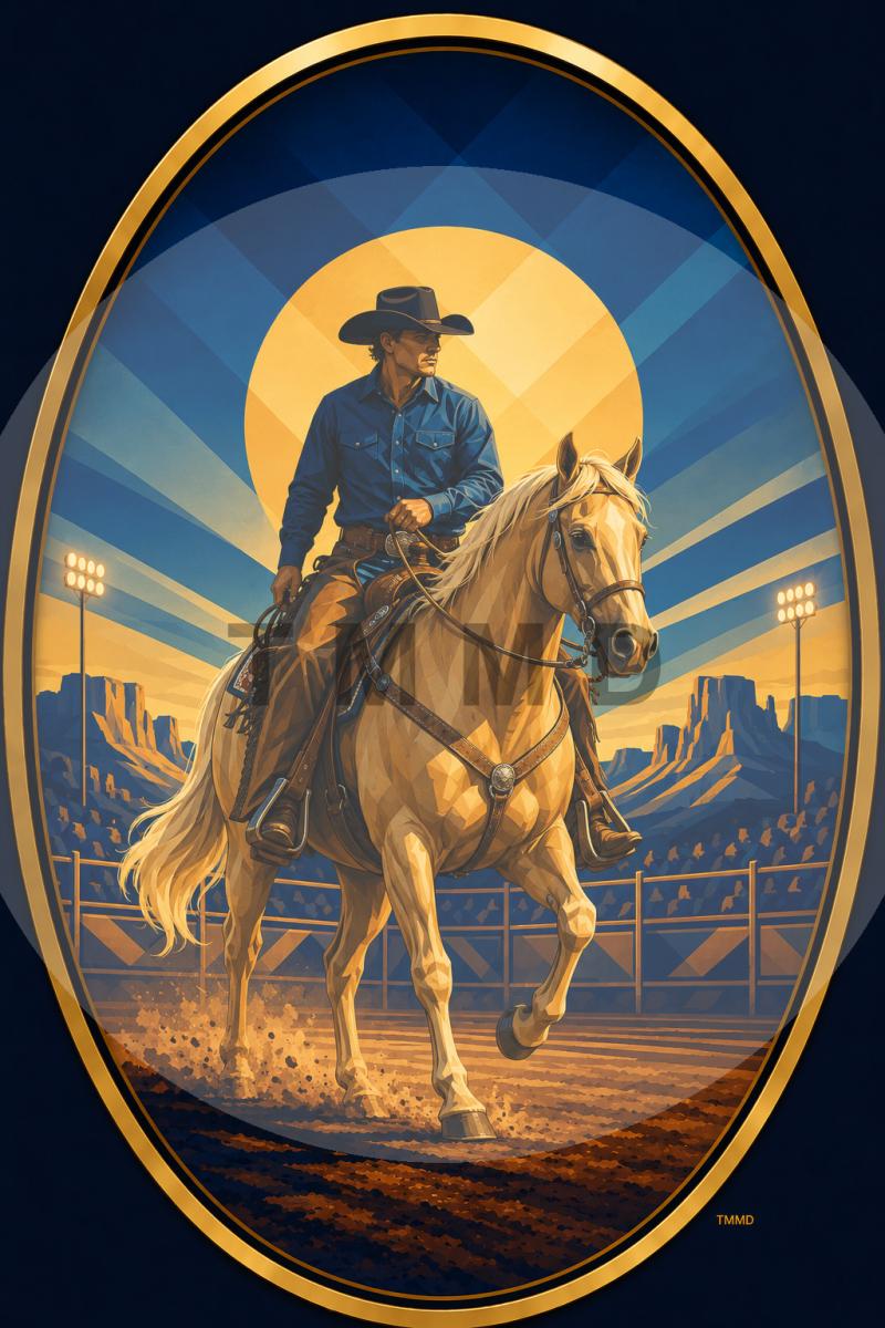 Palomino Rodeo Horse