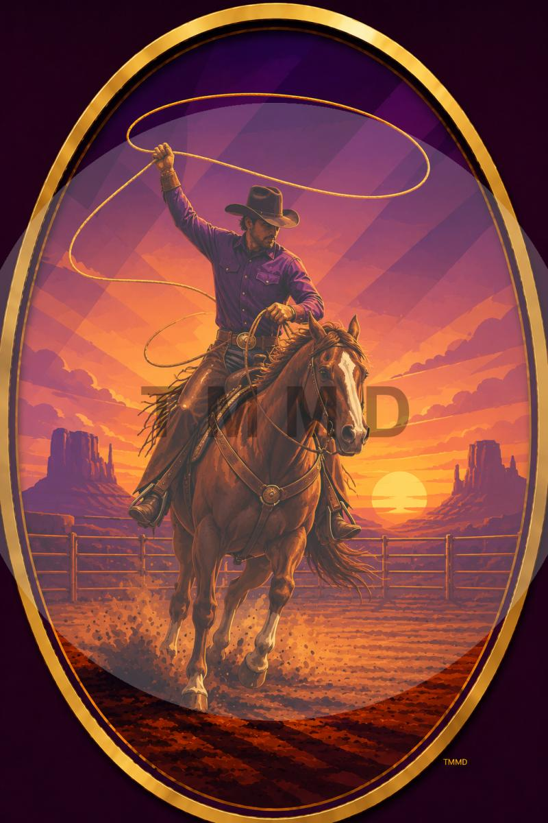Lasso Duel at Sunset