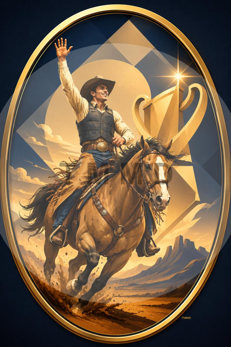 Minimalist Rodeo Champion