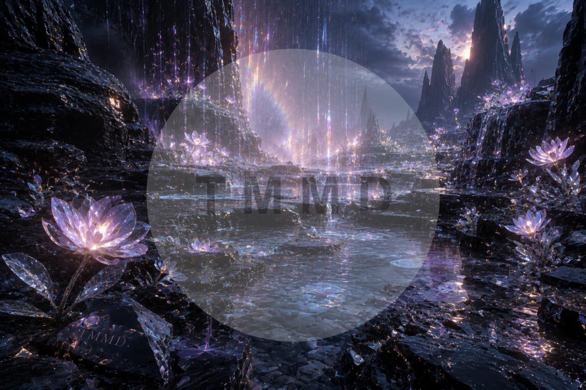 Obsidian Valley with Prismatic Rain