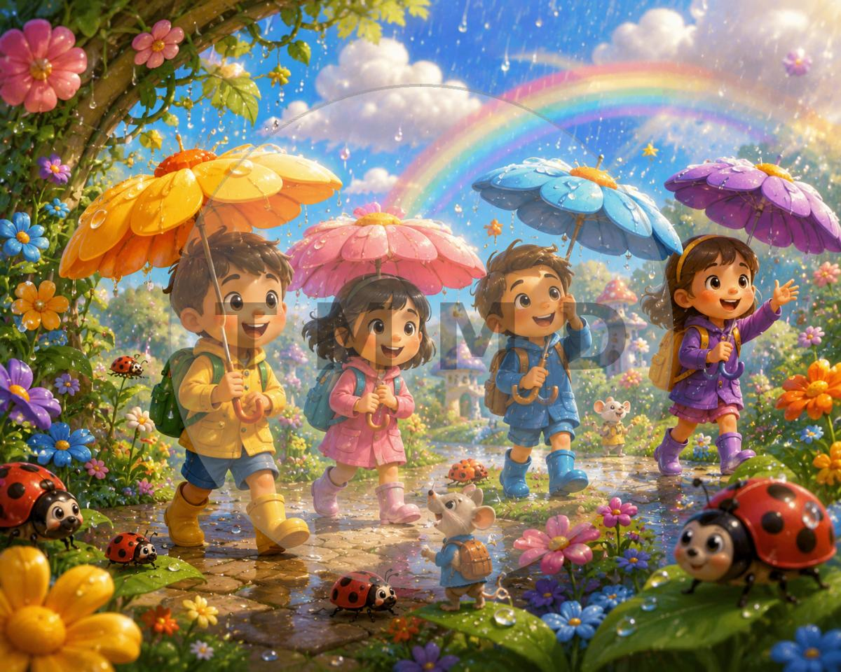 The Garden of Flower Umbrellas