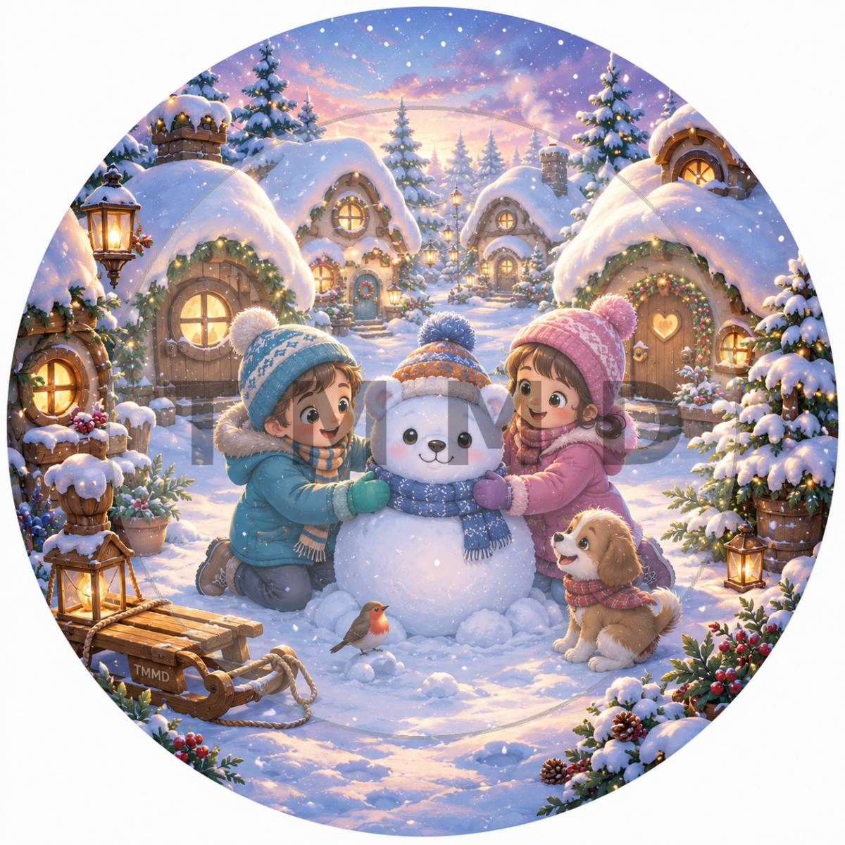 The Snowy Village of Giggles